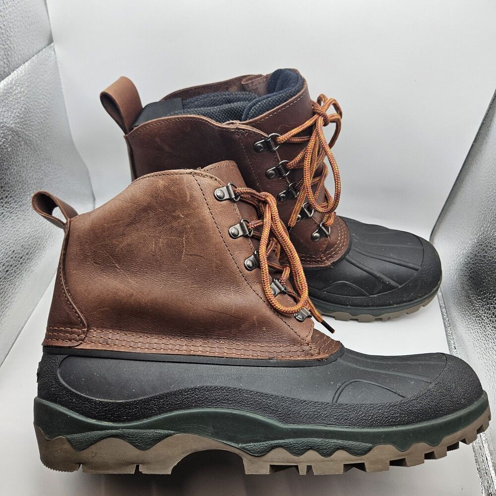 L.L. Bean Mens Brown Duck Muck Rugged Outdoors Waterproof Insulated Boots Sz 11M - Picture 2 of 10